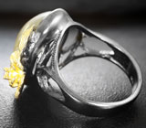 Серебряное кольцо с рутиловым кварцем и цитрином Серебро 925