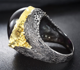 Серебряное кольцо со сливовым аметистом и родолитом Серебро 925