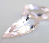 Пара чистейших морганитов 2,77 карата  