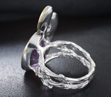 Серебряное кольцо с аметистом 7,48 карата