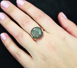 Золотое кольцо с марказитом в кварце 10,24 карата! Редкое минералогическое образование Золото