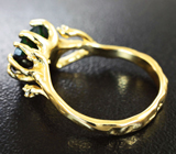 Золотое кольцо с ограненным черным опалом 0,93 карата и бриллиантами! Яркая опалесценция Золото