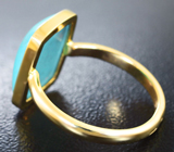 Золотое кольцо с армянской бирюзой 3,2 карата Золото