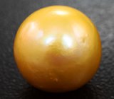 Кольцо с золотистой морской жемчужиной и желтыми сапфирами