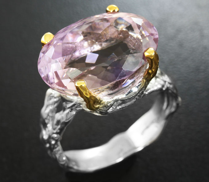 Серебряное кольцо с аметрином