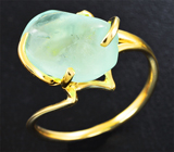 Золотое кольцо с уральским бериллом 7,02 карата
