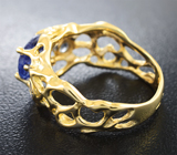 Золотое кольцо с насыщенным танзанитом 1,99 карата Золото