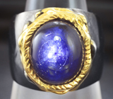 Серебряное кольцо с синим сапфиром 8+ карат Серебро 925