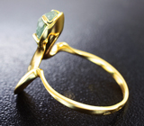 Золотое кольцо с уральским александритом 1,03 карата и бриллиантами Золото