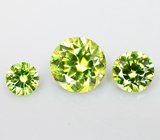 Кулон с уральскими демантоидами