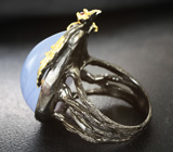 Серебряное кольцо с халцедоном и родолитами Серебро 925