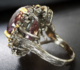 Серебряное кольцо с аметрином 23+ карат и родолитами Серебро 925