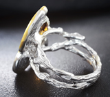 Серебряное кольцо с цитринами 3,62 карата Серебро 925