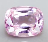 Кольцо с розовой шпинелью и пурпурно-розовыми сапфирами