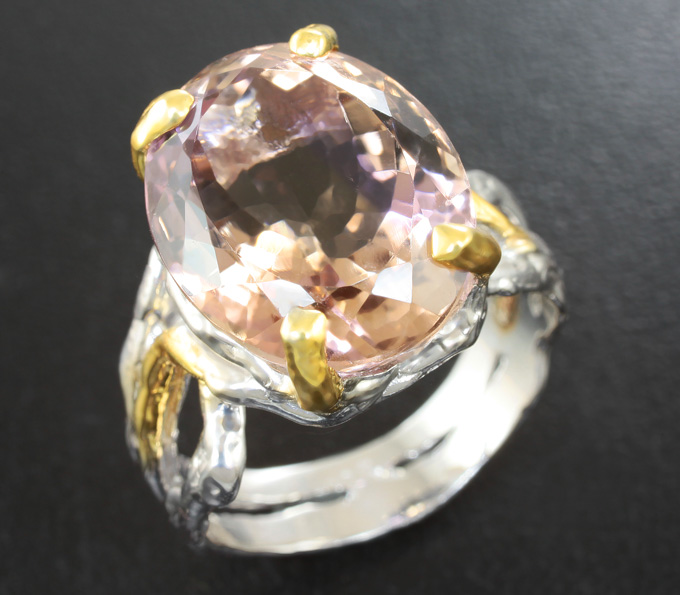 Серебряное кольцо с аметрином