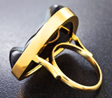 Золотое кольцо с крупной агатовой друзой 40,64 карата Золото