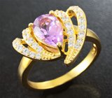 Изысканное серебряное кольцо с аметистом Серебро 925