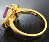 Изысканное серебряное кольцо с аметистом