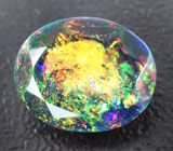 Ограненный черный опал 1,7 карата 