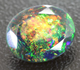 Ограненный черный опал 1,7 карата 