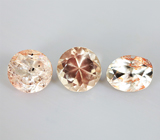 Набор из 3 орегонских солнечных камней 2,52 карата 