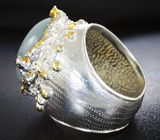 Серебряное кольцо с бериллом и родолитами Серебро 925