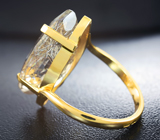 Золотое кольцо с рутиловым кварцем 12,44 карата Золото