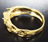 Золотое кольцо с александритом 0,82 карата и бриллиантами Золото