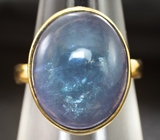 Золотое кольцо с полихромным флюоритом 15,19 карата Золото