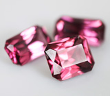 Набор из 3 родолитов 3,37 карата 