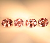 Набор из 4 гранатов со сменой цвета 4,89 карата 