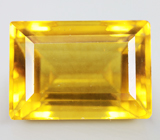 Крупный ярко-желтый флюорит 17,15 карата 