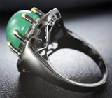 Серебряное кольцо с хризопразом и перидотами Серебро 925