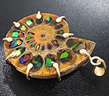 Кулон с аммонитом