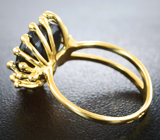 Золотое кольцо cо звездчатым сапфиром 9,92 карата Золото