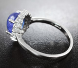 Изящное серебряное кольцо с ярким танзанитом Серебро 925