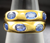 Стильное серебряное кольцо с кианитами Серебро 925