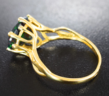 Золотое кольцо с ограненным черным опалом 2,37 карата Золото
