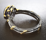 Чудесное серебряное кольцо с кабошоном синего сапфира Серебро 925