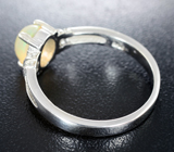 Прелестное серебряное кольцо с кристаллическим эфиопским опалом Серебро 925