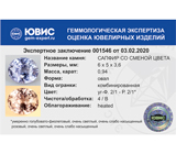 Sapphire color change (Сапфир со сменой цвета) 0,94 карата Не указан