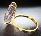 Золотое кольцо с какоксенит кварцем 9,73 карата Золото