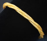 Серебряный позолоченый браслет-стрейч Серебро 925