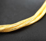 Серебряный позолоченый браслет-стрейч Серебро 925