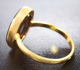 Золотое кольцо с мексиканским огненным агатом 5,43 карата Золото
