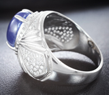 Серебряное кольцо с насыщенным танзанитом Серебро 925