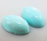 Пара кабошонов армянской бирюзы 6,22 карата 