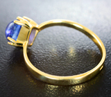 Золотое кольцо с ярким танзанитом 1,79 карата Золото