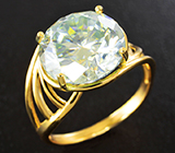 Золотое кольцо с крупным муассанитом 5,17 карата Золото