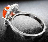 Замечательное серебряное кольцо с кристаллическим эфиопским опалом Серебро 925